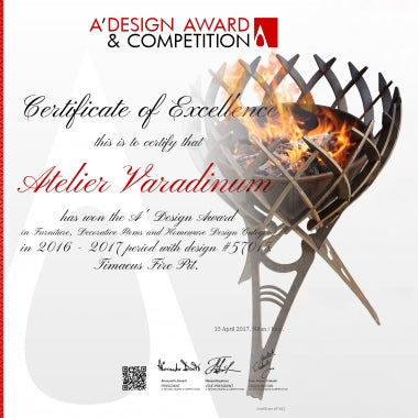 Vatră pentru foc Timaeus din aluminiu